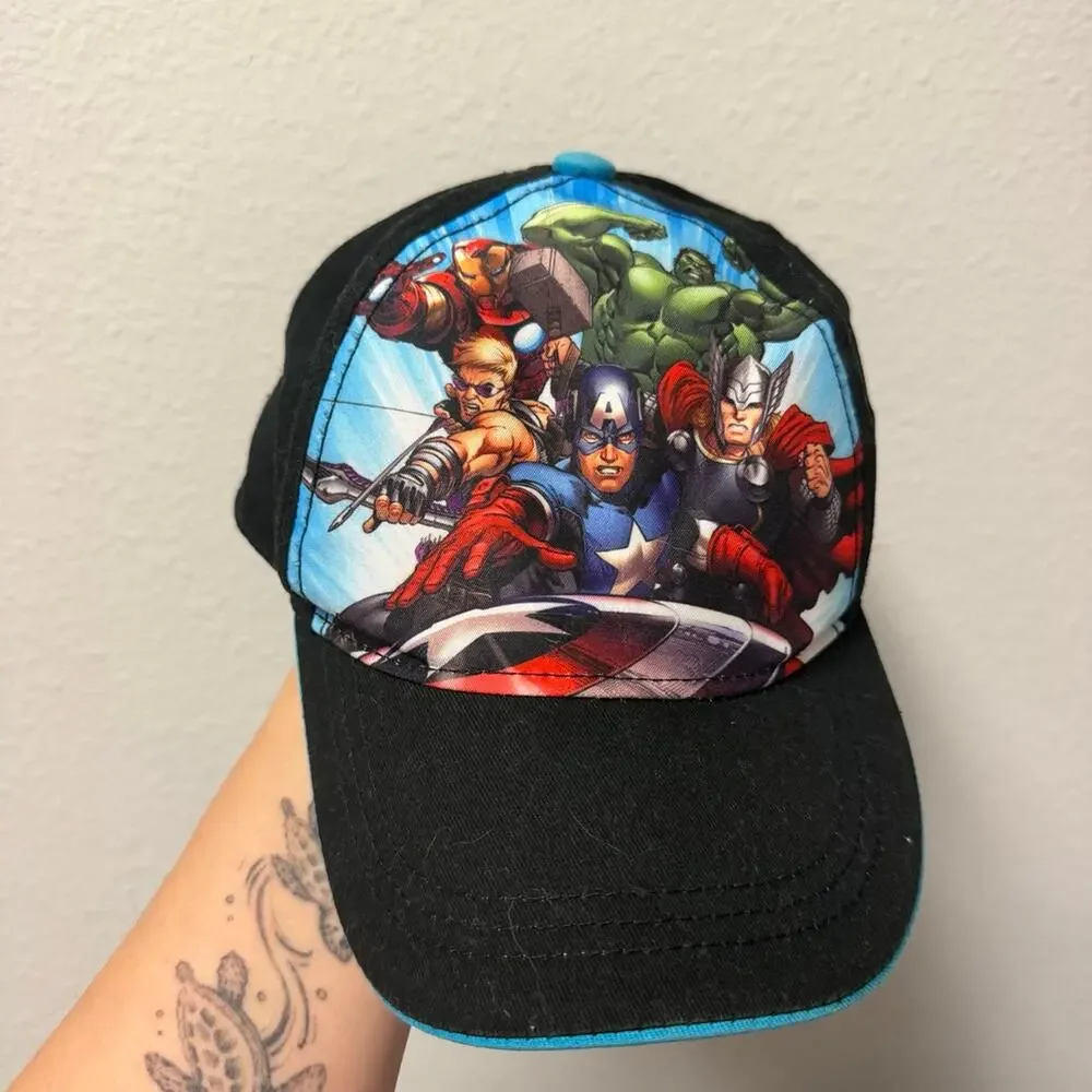 Marvel Avengers Kids Hat Captain America Thor Hulk Iron Man Snapback Cap